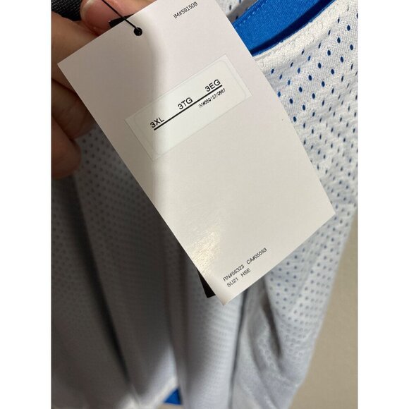 Nike Basketball Jersey Mens 3XL Loose Fit White Blue  Dry-Fit Technology reversi - Picture 4 of 8